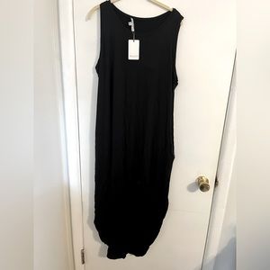Green Envelop Black Casual Dress